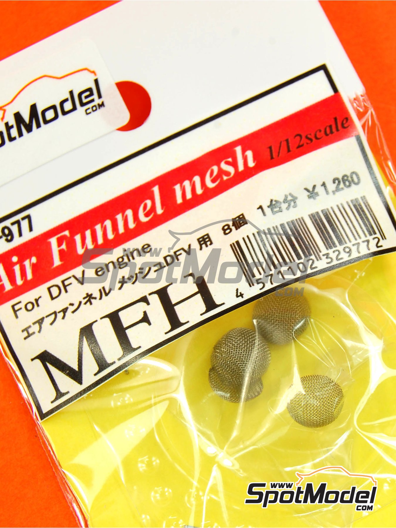 Model Factory Hiro P977: Mesh 1/12 scale - Air Funnel Mesh